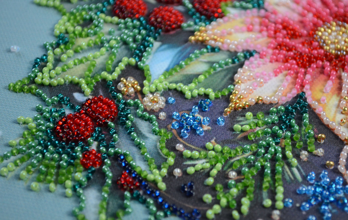 Bead embroidery kit - Christmas glow AMB-113