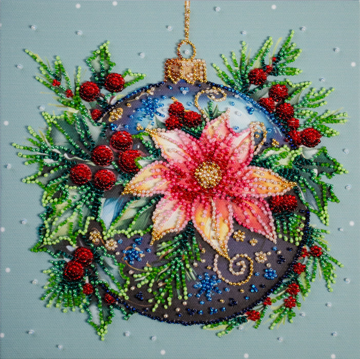 Bead embroidery kit - Christmas glow AMB-113