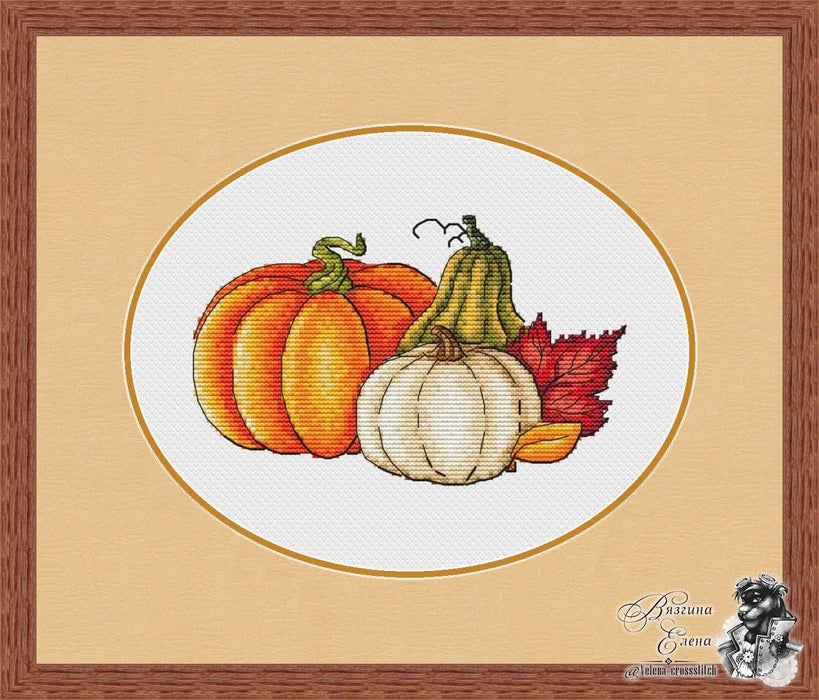 Three Pumpkins - PDF Cross Stitch Pattern