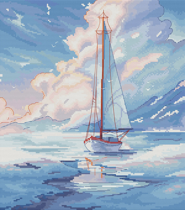 Sails of the Elements. Air - PDF Cross Stitch Pattern