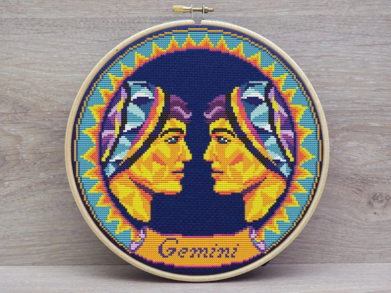 Gemini. Men - PDF Cross Stitch Pattern