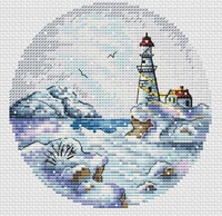 A Winter Lighthouse - PDF Cross Stitch Pattern