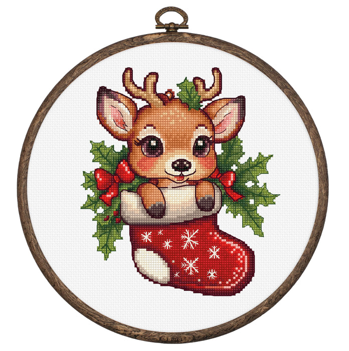 Santa's Surprise BC236L Counted Cross-Stitch Kit