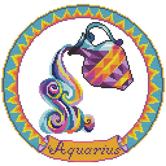 Aquarius 2 - PDF Cross Stitch Pattern