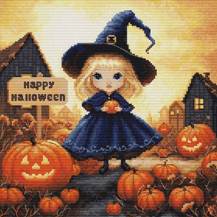 Happy Halloween BU5069L Counted Cross-Stitch Kit