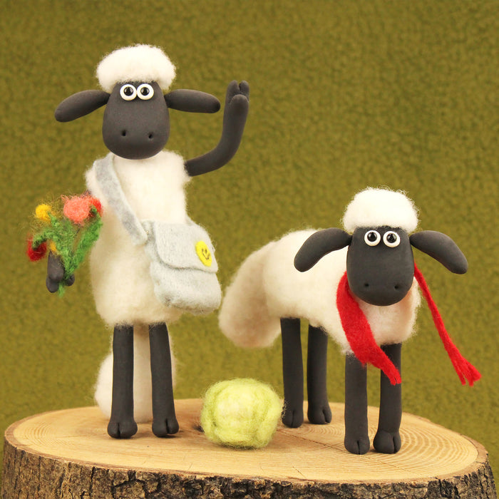 Felting Kit - Aardman Shaun the Sheep - on two legs Needle Felt Kit