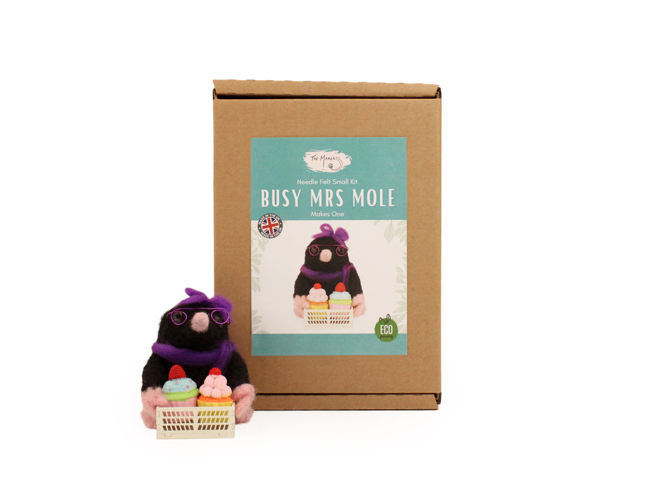 Felting Kit - Busy Mrs Mole Needle Felt Kit