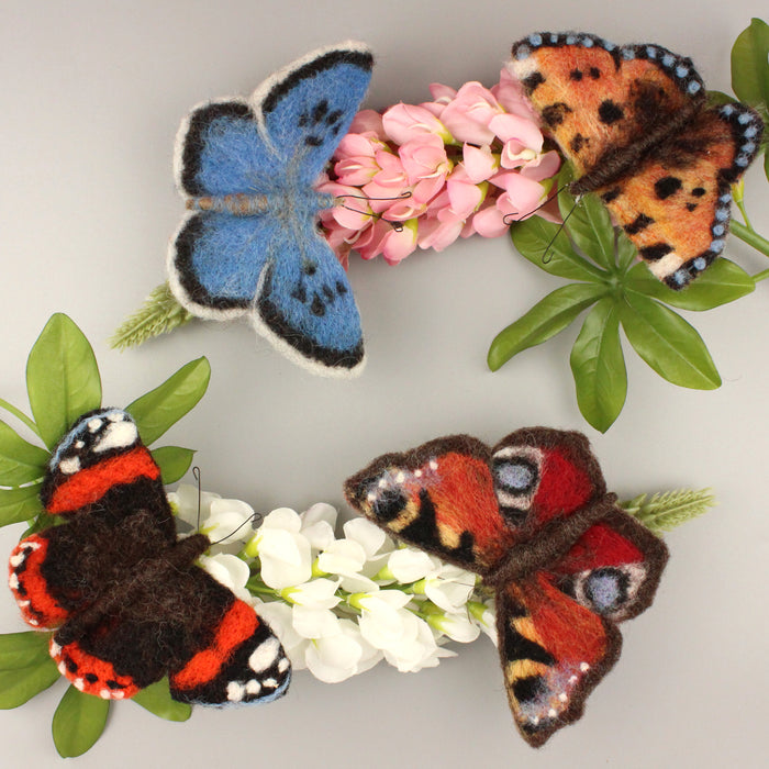 Felting Kit - Peacock Butterfly Needle Felt Kit