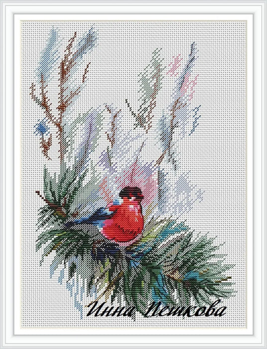 Bullfinch - PDF Cross Stitch Pattern