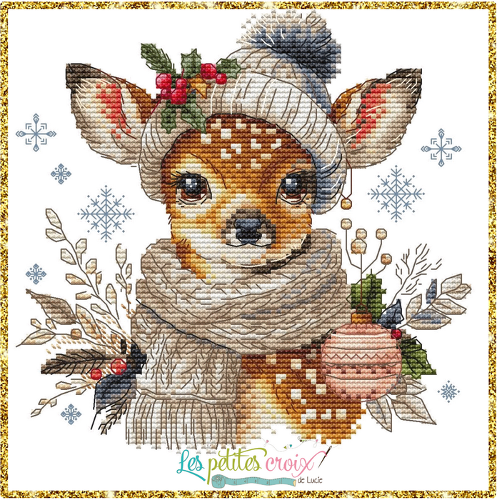 Christmas Reindeer - PDF Cross Stitch Pattern