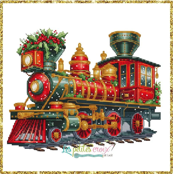 Christmas train - PDF Cross Stitch Pattern