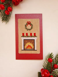 Christmas fireplace - PDF Cross Stitch Pattern