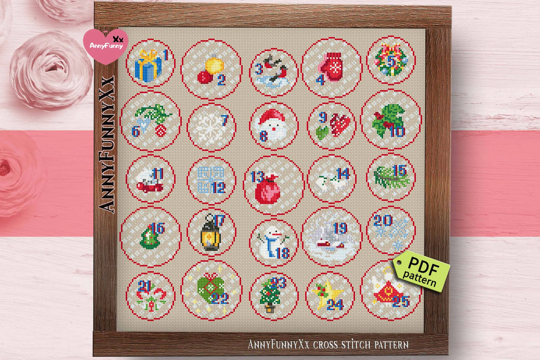 Sampler. Christmas 4 - PDF Cross Stitch Pattern