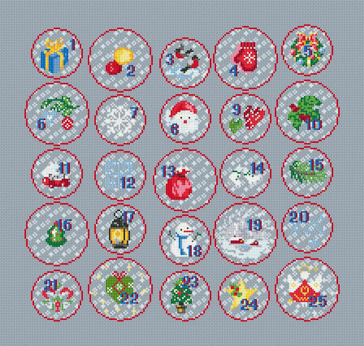 Sampler. Christmas 4 - PDF Cross Stitch Pattern