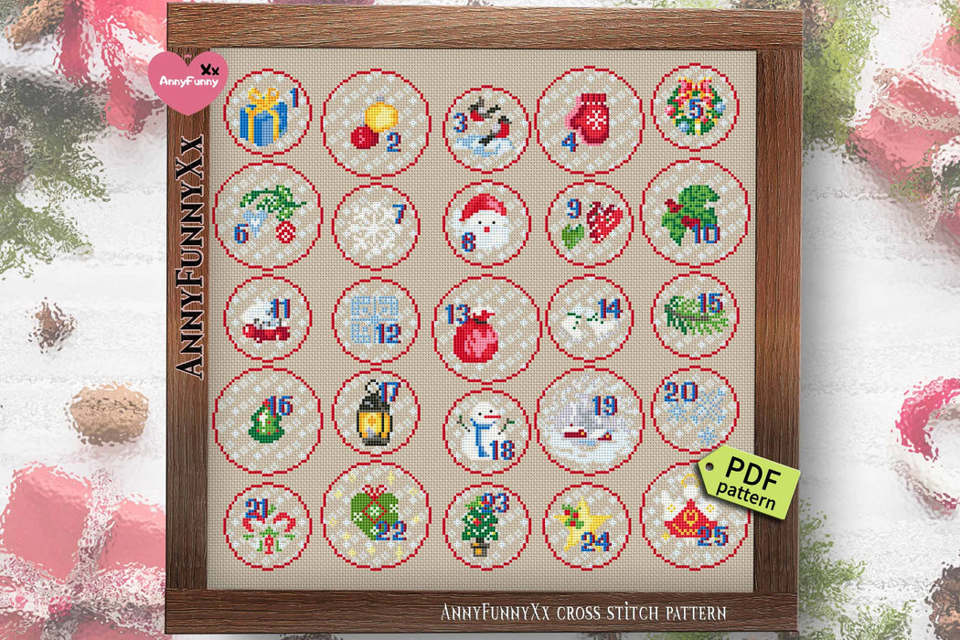 Sampler. Christmas 4 - PDF Cross Stitch Pattern