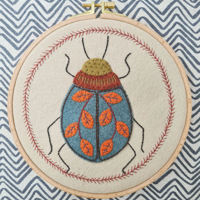 Beetle Applique Felt Kit APPBTL1O