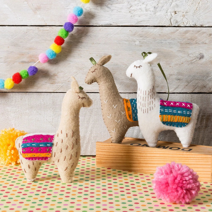 Llamas from Felt Craft Kit LLAMA3F