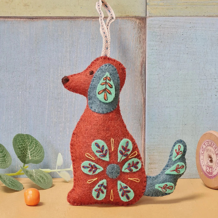 Folk Dog from Felt Craft Kit MKFDG1F