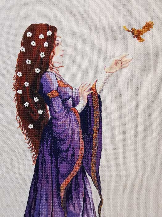 The Lady of the Cat 210-A057 K Counted Cross Stitch Kit