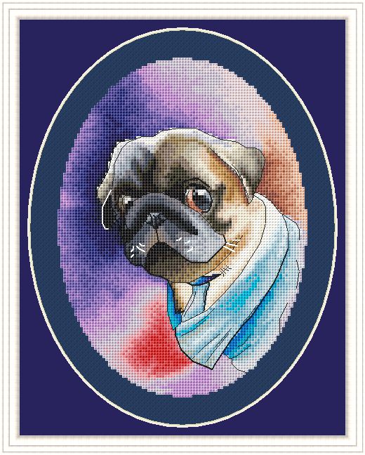 Disguised Dog - PDF Cross Stitch Pattern