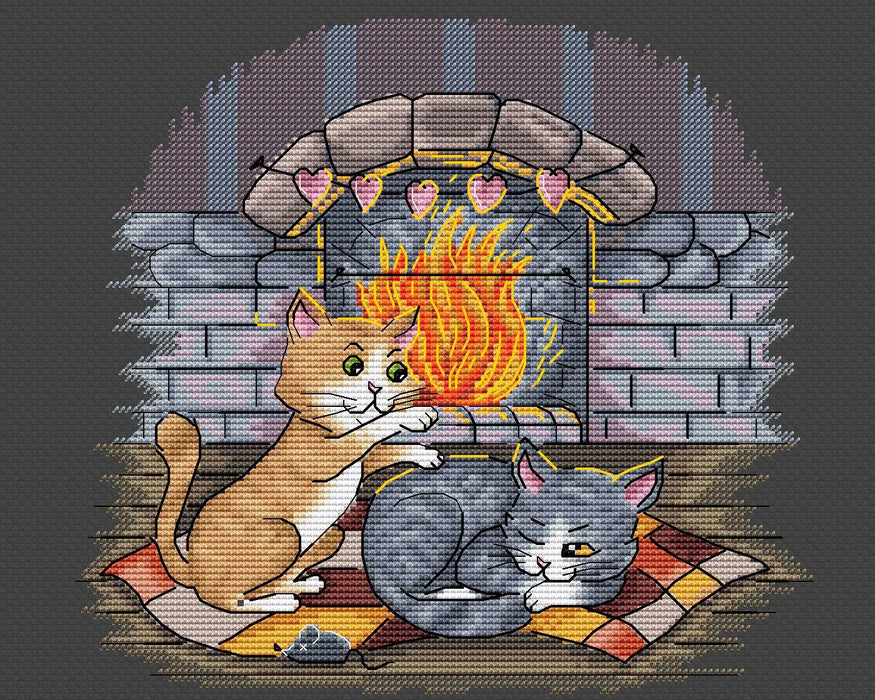 Ginger & Ash. February - PDF Cross Stitch Pattern