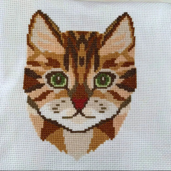 Brown cat - PDF Cross Stitch Pattern