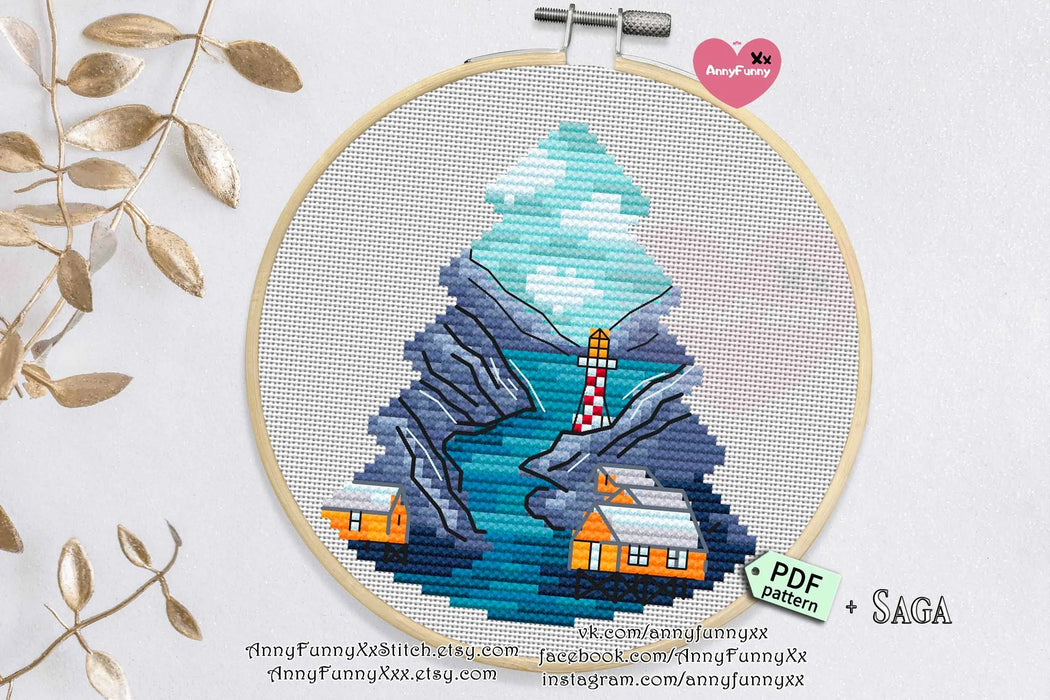 Lighttower of Festivity - PDF Cross Stitch Pattern