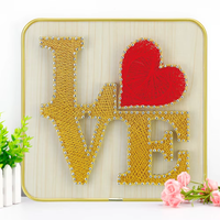 String Art DIY Kit - LOVE. Wizardi Craft Kit F07-M12-4-DHBB28032
