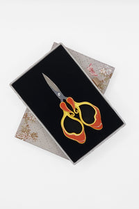 Craft Scissors for Felting & Embroidery Wizardi F07-M13-1-orange-green