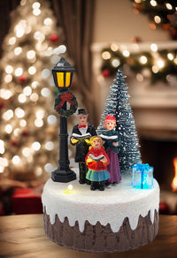 Carol Singers Scene - Christmas Village Collection by Wizardi F07-N6-2D Singers