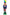 Wooden Rainbow Soldier Nutcracker Wizardi F07M6-10 green stand