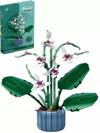 Flower Building Brick Kit - Lotus Petal Orchid by Wizardi F07M9-1(101)