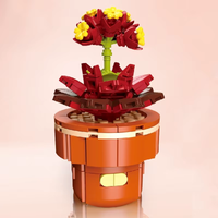 Plant Building Brick Kit - Black Prince by Wizardi F07N11-23-8(113)