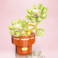 Plant Building Brick Kit - Light Snow Plant by Wizardi F07N11-26-17(113)