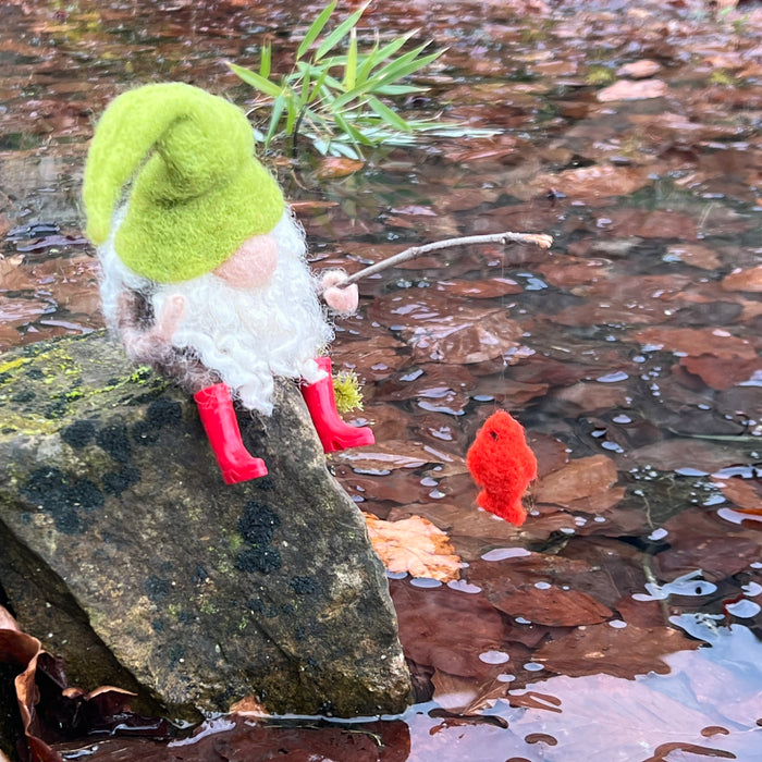 Felting Kit - Fishing Gnome Needle Felt Kit