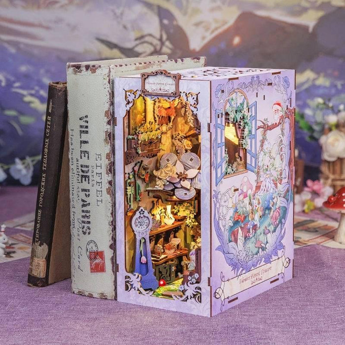 Book Nook Wizardi Miniature - Flower Forest Concert Roombox Kit