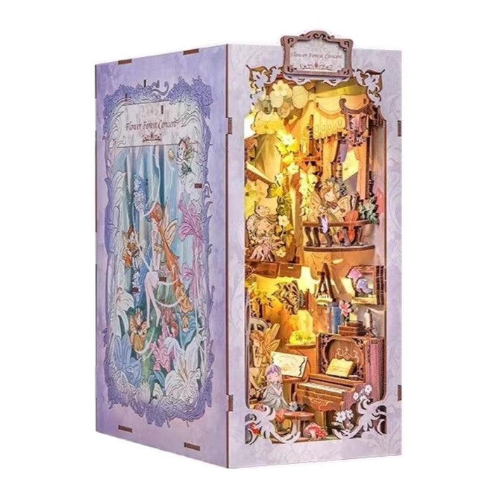 Book Nook Wizardi Miniature - Flower Forest Concert Roombox Kit