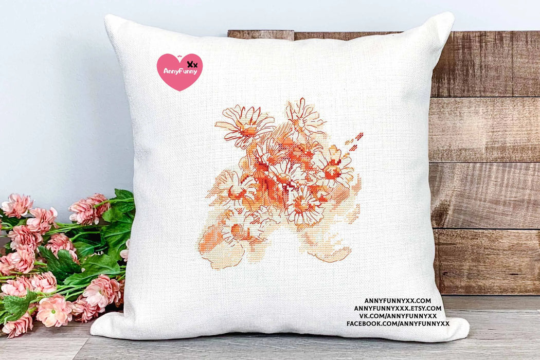 Serene Petals - PDF Cross Stitch Pattern