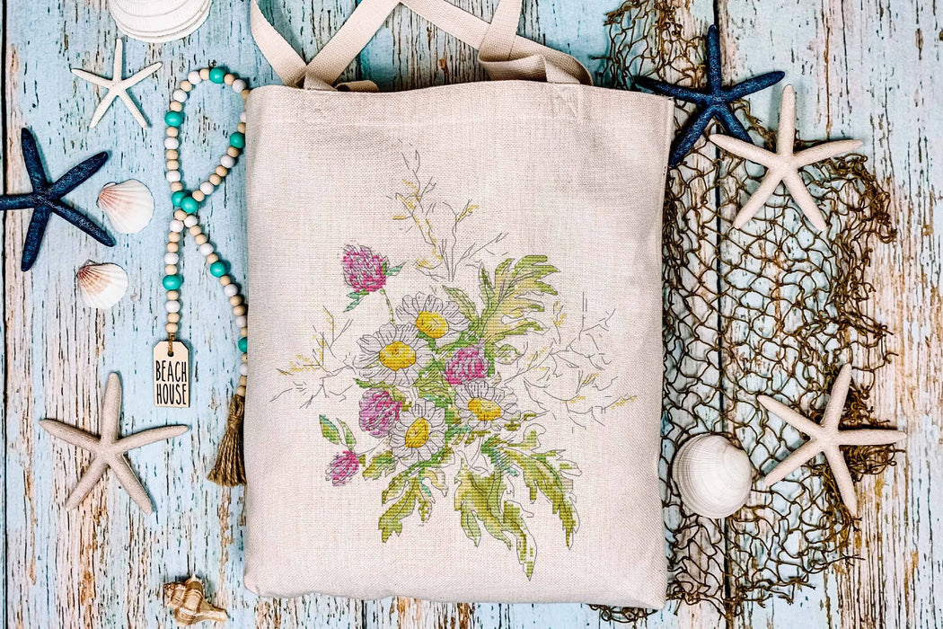 Flowers Sketch. Clover - PDF Cross Stitch Pattern