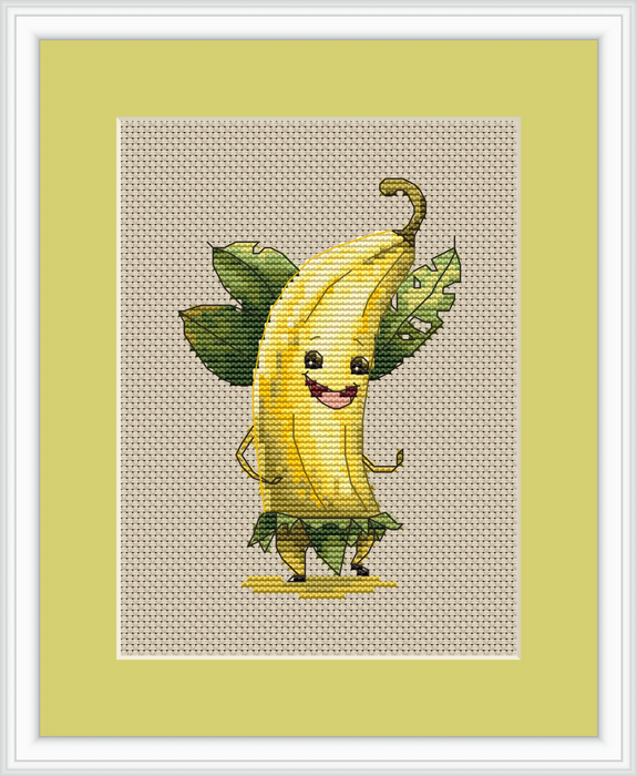 Funny Banana - PDF Cross Stitch Pattern