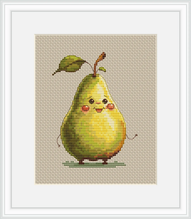 Funny Pear - PDF Cross Stitch Pattern