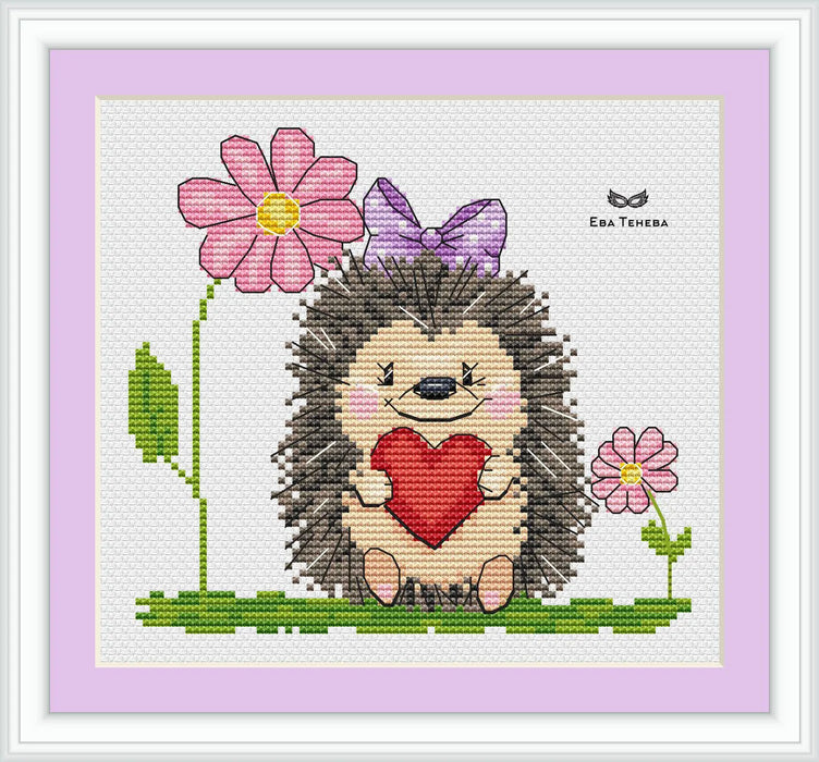 Hedgehog Natasha - Free PDF Cross Stitch Pattern