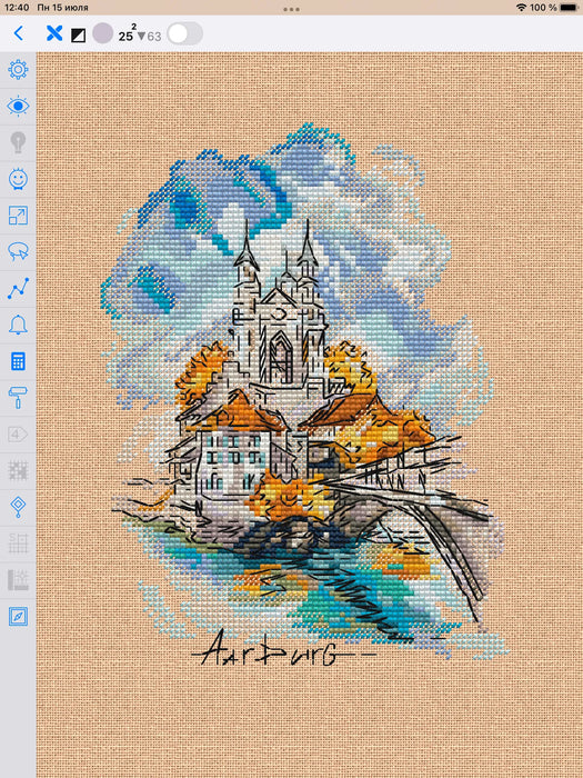 Switzerland. Aurburg - PDF Cross Stitch Pattern