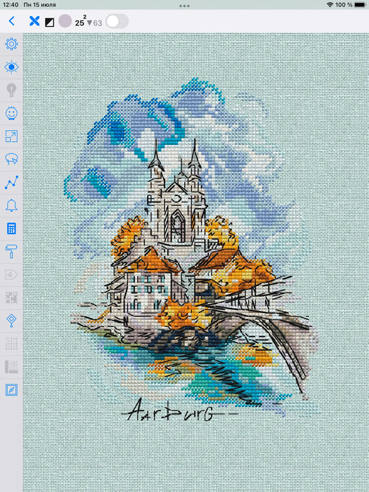 Switzerland. Aurburg - PDF Cross Stitch Pattern