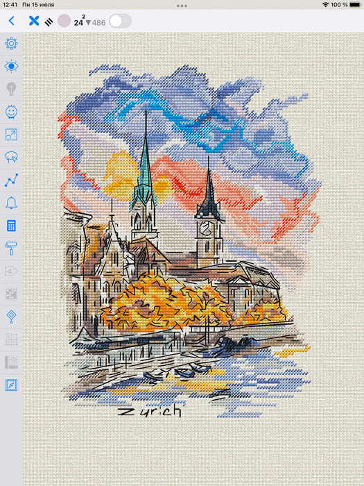 Autumn City - PDF Cross Stitch Pattern