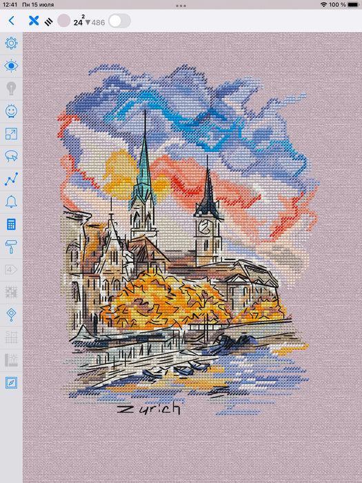 Autumn City - PDF Cross Stitch Pattern