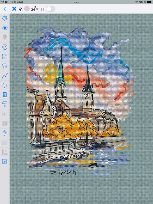 Autumn City - PDF Cross Stitch Pattern