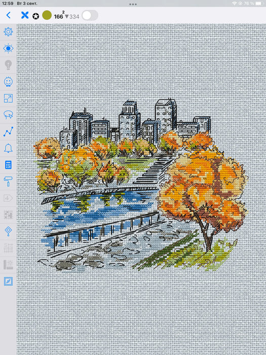 Lyrics of Autumn - PDF Cross Stitch Pattern