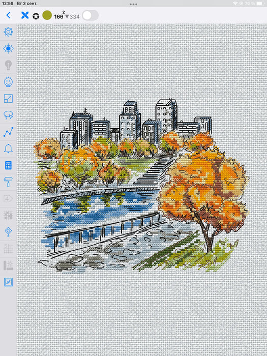 Lyrics of Autumn - PDF Cross Stitch Pattern