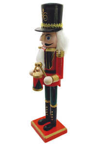 Christmas Nutcracker the Drummer. Wizardi Classic Wooden Festive Decoration F07M14-38-N01724C